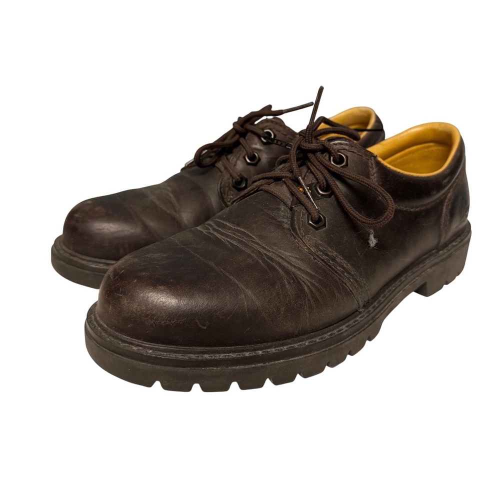 Mens Brown Leather Lug Sole Oxford Shoes Made in Spain Size 40‎ Havana Joe